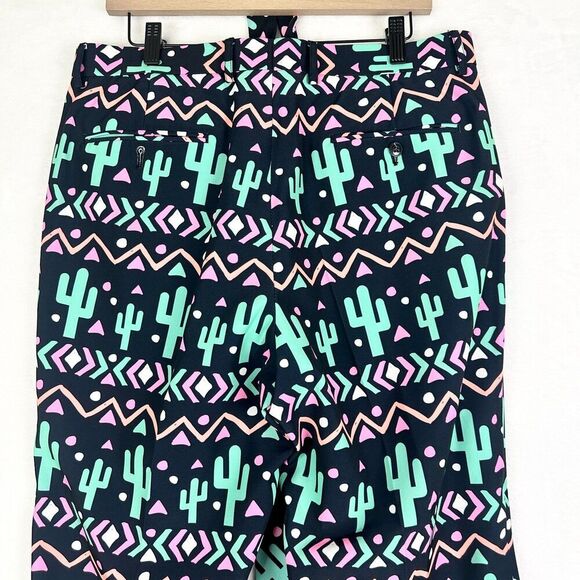 Shinesty The Sensual Succulent Neon Cactus Pants & Tie Set Size 34x34 Party Rave - Picture 5 of 7